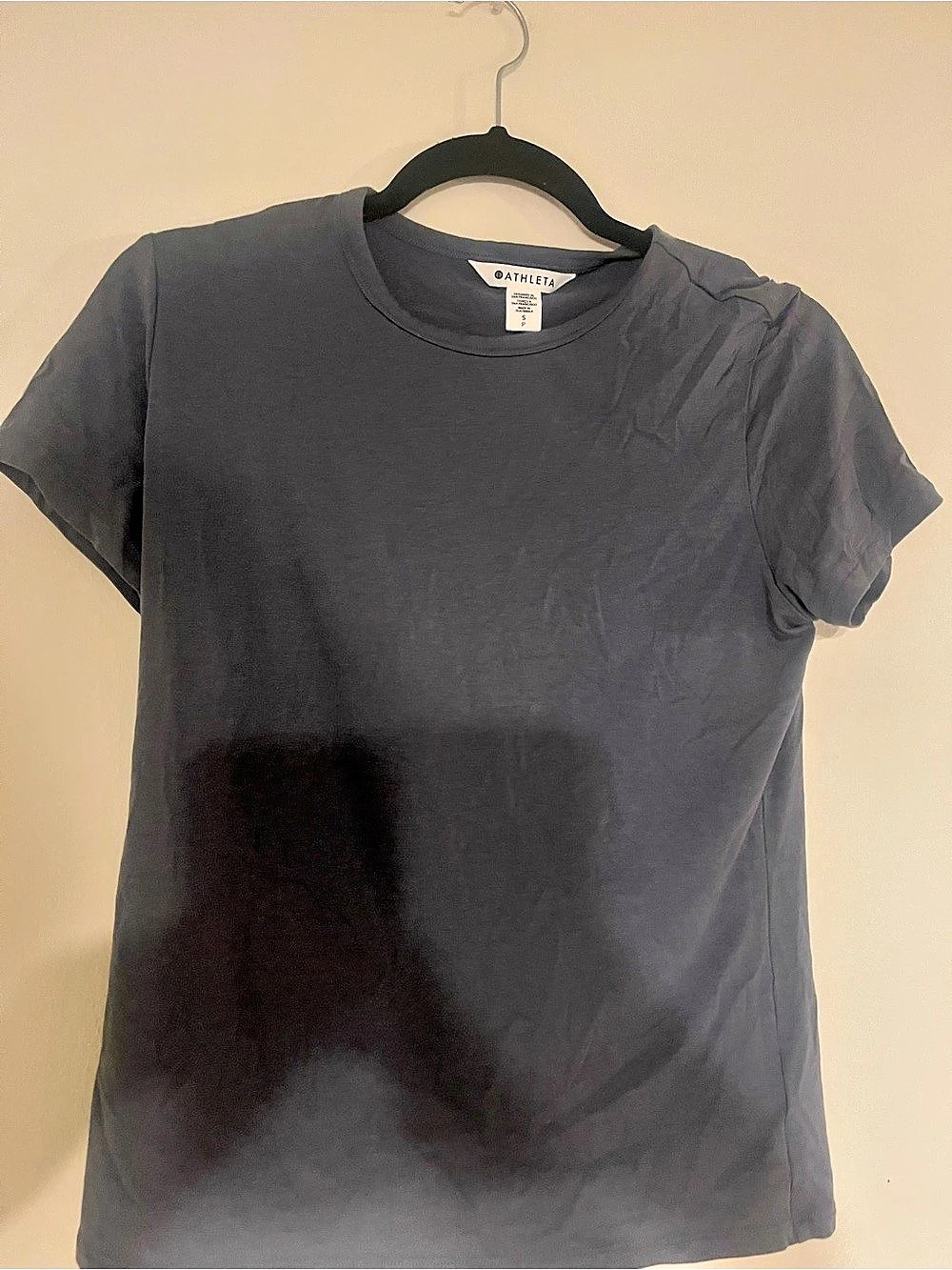 Athleta Short Sleeve Tee in Gray Small Like New